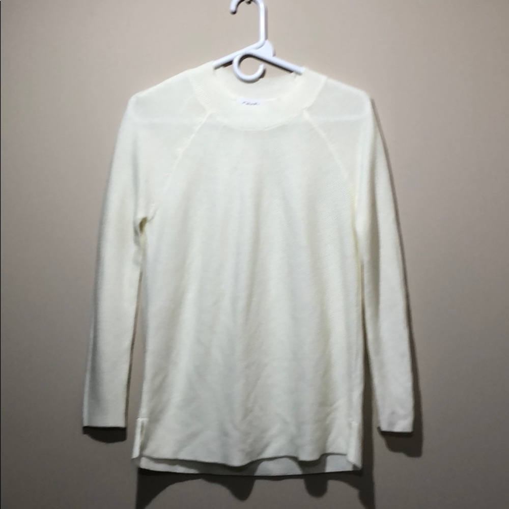 Calvin Klein, off white. A-line sweater